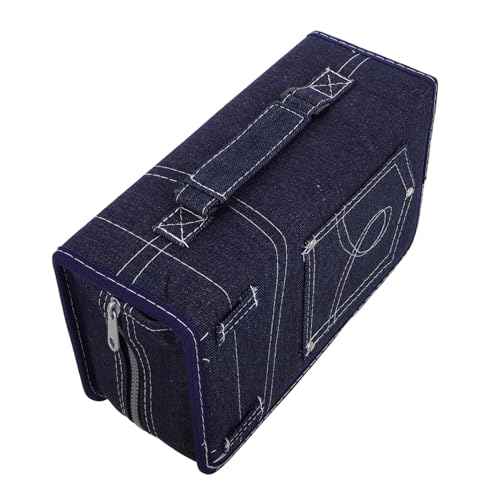 Didiseaon Bolsa de Almacenamiento para CD y Dvd Ligera y Portátil con Cremallera Rápida Organizador de Discos para Viaje y Oficina Diseño Clásico y Elegante para Discos