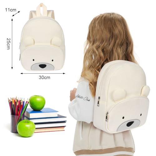 Aomig Plüschrucksack dla chłopców i dziewczynek, plecak przedszkolny dla małych dzieci, plecak szkolny dla dzieci, plecak z rysunkiem zwierząt, mini torba dla dzieci, plecak dla niemowląt 2-6 lat