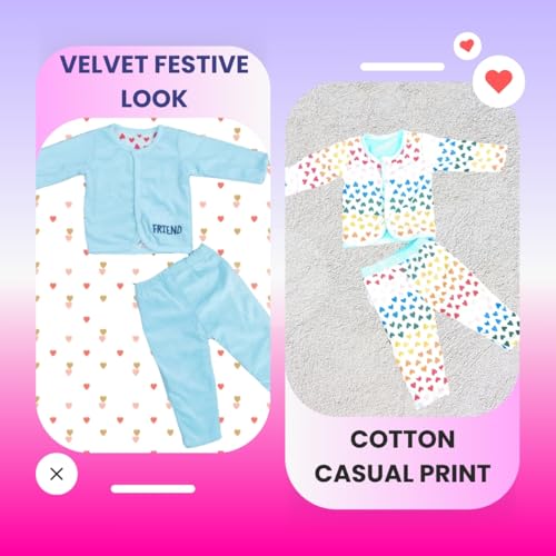 Image of REVOLTEK Baby Long Sleeve Winter swetashirt hoodie coat warm pants Dress snowsuit Sleep Suit for Boys and Girls Pack of1