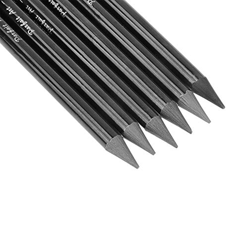 Crayons à charbon sans bois Lot de 6 nuances pour croquis d'artistes
