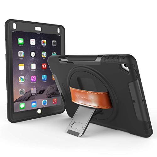 New Trent iPad 8th Generation Case, iPad 7th Generation Case, iPad 10.2 Case, Rugged Kickstand Full Body 8th Gen, 7 Gen iPad case with Rotational Hand Strap & Screen Protector