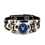 Pulsera Ajustable De Cuero Trenzado En Capas Con Brújula De Tauro, Diseño Novedoso De Entrelazamiento Cuántico, Brazalete Étnico Punk Hecho A Mano, Accesorio De Amistad, Regalo De Cumpleaños O Na