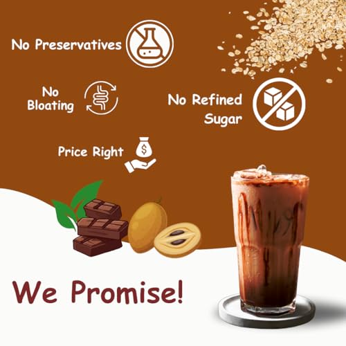 Image of CREVEA Mexican Brown Smoothie Mix | Natural Fruit Powders, Chocolate, Oats & Ragi | No Refined Sugar | Nutritious and Delicious Breakfast Smoothie| 6 serves