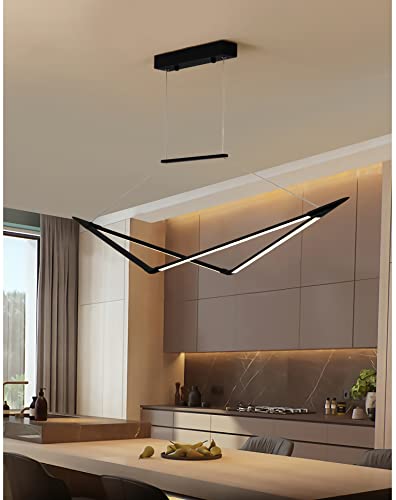Lampe Suspendue LED Dimmable avec Télécommande pour Table à Manger