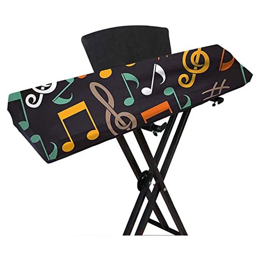 QEES Funda para teclado de 61 a 88 teclas, extensible para teclados de entre 61 y 88 teclas, cubierta protectora para teclado de piano eléctrico y digital JJZ353