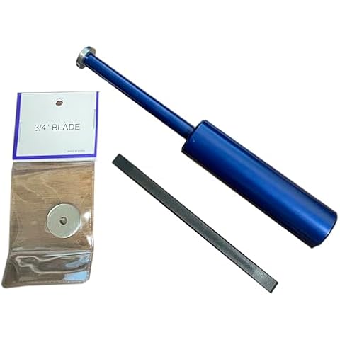 EESC2Y Bowling Ball Workout Tool, Bevel Draw Knifes, Bowling Accessories, Bowling Equipment with 3/4 Replacement Blade for Thumb Holes Adjustment Cover