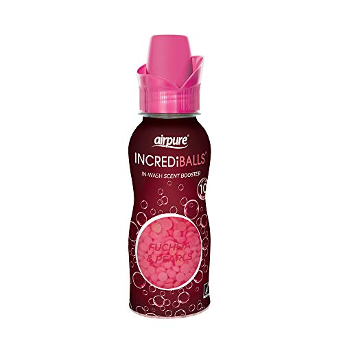 INCREDiBALLS in-Wash Scent Booster by Airpure Enough for 10 Washes Add to Laundry for Long-Lasting Fresh Scent to Household Fabrics Keep Home & Office Smelling Clean - Fuchsia & Pearls Fragrance