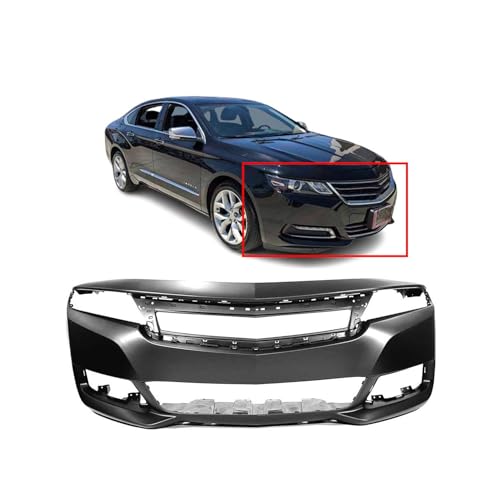 Image of FitParts Compatible with Chevrolet Impala 2014-2018 Front Bumper Cover | Primed, Sedan, Ready to Paint, OEM 22990034, GM1000959