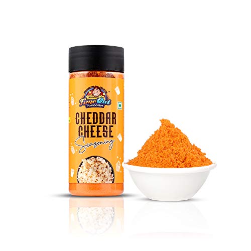 Image of Time Out Popcorn Cheddar Cheese and Peri Peri Seasoning, Multi-Purpose Powder, Popcorn and Snacks Flavoring,Pack of 2, 100g Each