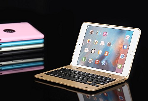 y}[TENzF1 iPad mini/mini2/mini3ʗp Bluetooth CX L[{[h n[h P[X m[gubN^Cv iubNAVo[AsNAbhj4J[I F1 ABS Case Keyboard (iP