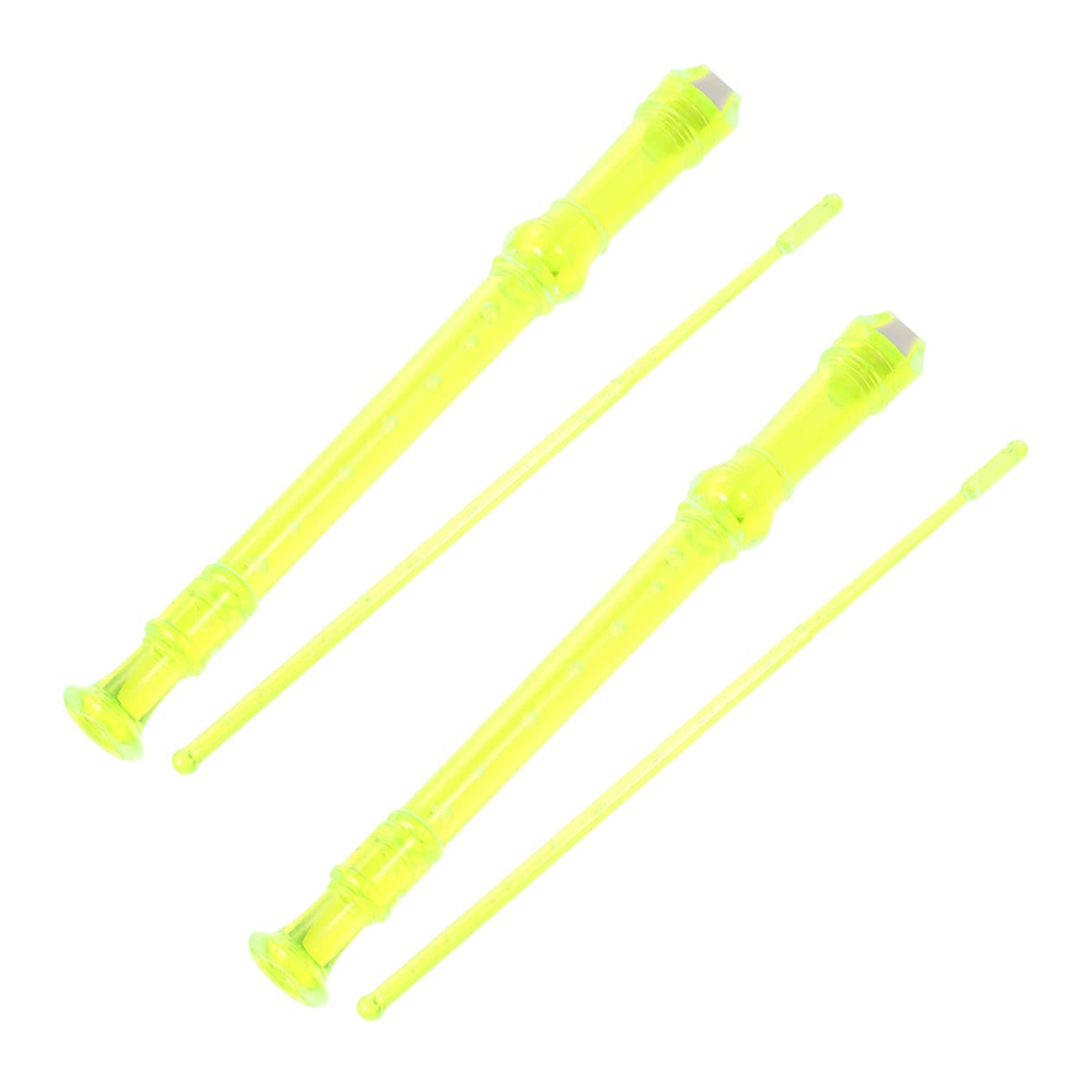 VANZACK 2Pcs Recorder Flute Beginner Clarinet Durable Educational for Music Learning and