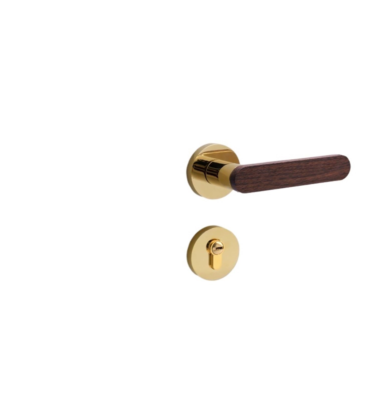 NYRXRYTCA Chinese Door Lock Indoor Bedroom Door Lock Household Wooden Door Lock Split Magnetic Silent Door Lock(F15 036pvd 5845 magnetic)