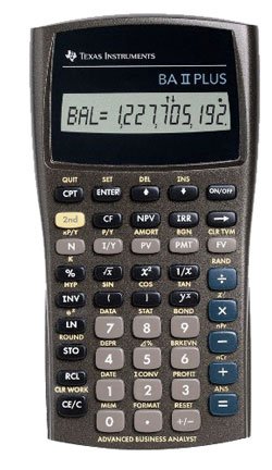 (Texas Instruments) Advanced Financial Calculator (BA II Plus)
