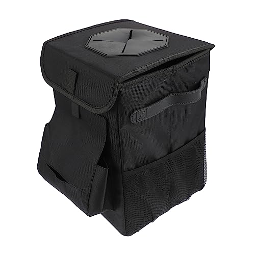 Poubelle pour véhicule POPETPOP pliable imperméable - Bac à déchets et seau ordures automobile