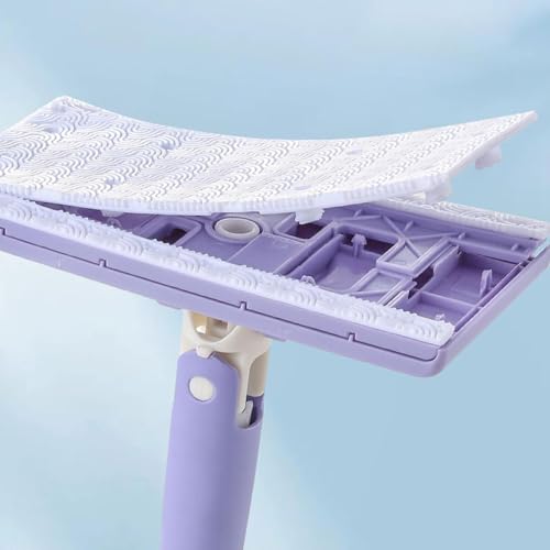 Spizummp Bodenwischer, flacher Staubwischer, automatischer Tuchwechsel, Reinigungsmopp-Set, Hartholzbodenwischer, trockener und nasser Wischmopp für , Hartholz, Laminat, Fliesen – Bild 7