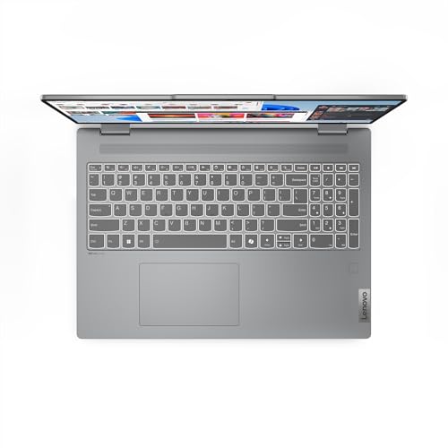 Lenovo IdeaPad 5i 2-in-1 Laptop | 16 2K OLED Touch Display | Intel Core 7 150U | 16GB RAM | 1TB SSD | Intel Grafik | Win11 | QWERTZ | Luna Grau | Beleuchtete Tastatur | 3 Monate Premium Care