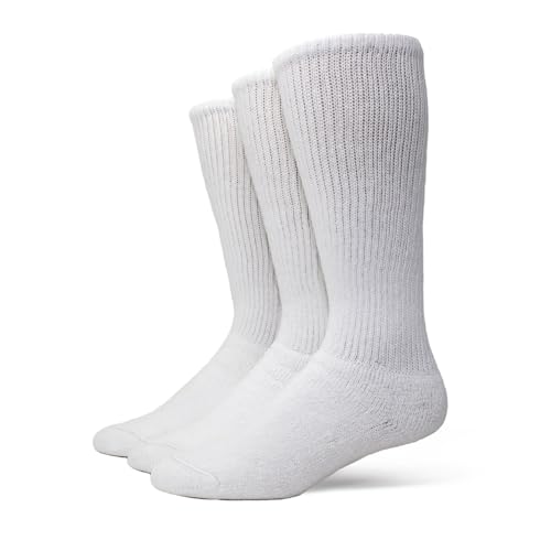 Wigwam King Cotton High Socks 3-Pack, White - Medium