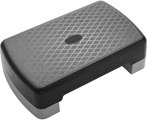 BalanceFrom Adjustable Workout Aerobic Stepper Step Platform Trainer, Gray