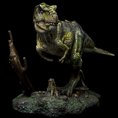 ITOY 1/35 Green Tyrannosaurus Rex Model 15.7” T-Rex Statue Realistic Dinosaur Figure PVC Toys Collector Decor Gift for Adult