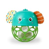 Kikuo Balle Hochet Sensorielle Bébé - Balle De Préhension Tactile 11,5 Cm, Sans BPA, Jouet Éveil 0-12 Mois Avec Grelot