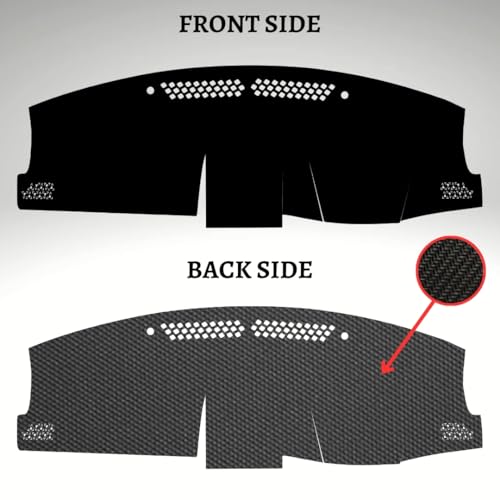 Image of Car Dashboard Cover Compatible with Maruti Suzuki Brezza 2022-2025 Dustproof, UV Resistant | All-Weather Protection | Custom Fit Car Accessories (Balck)