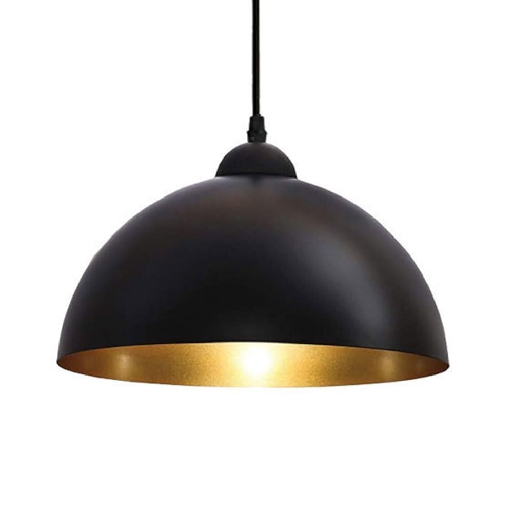 Lámpara de techo industrial negra mate ajustable para comedor 7