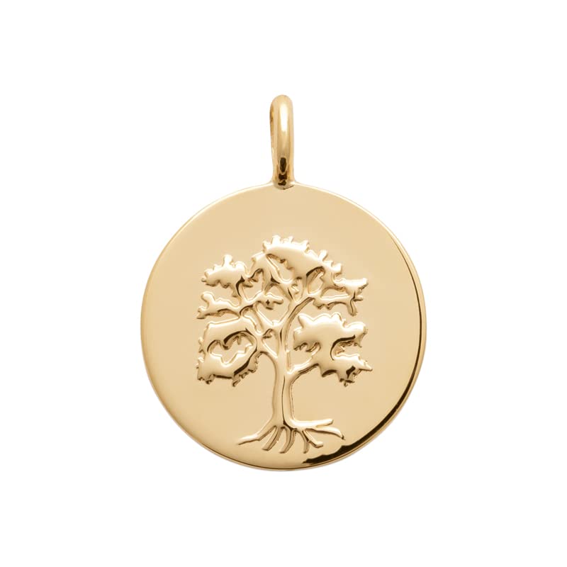 Pendentif Rond Or 18 Carats Tata Gisèle, Arbre de Vie résistant qui ne ternit pas