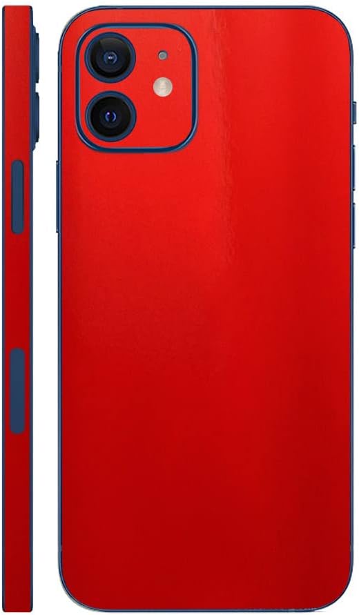 SopiGuard Sticker Skin Compatible with iPhone 12 Precision Edge-to-Edge Back and Sides Vinyl Decal (Satin Pearl White)