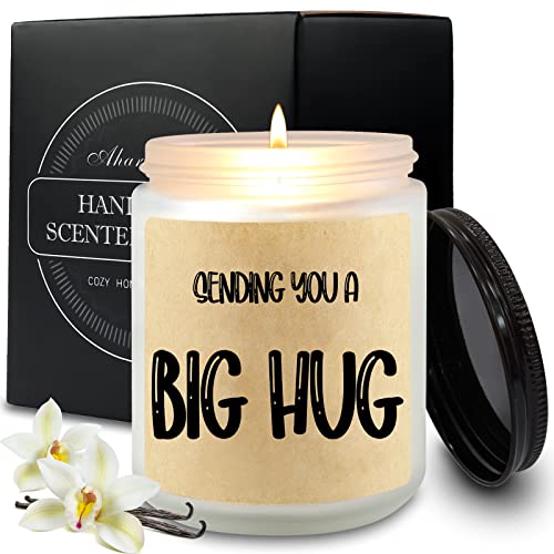 AharHora Hug Candle Gifts for Women & Men - Unique Friendship & Sympathy Gifts for Any Occasion
