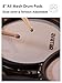 HXW Dual-zone Snare/Tom Mesh Drum Pad With Clamp, 6.5ft Cable for Electronic Drum Set, 8 Inch
