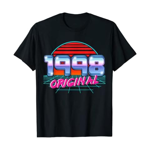 Original 1998 Retro 24th Birthday Vaporwave Style 24 yrs old T-Shirt Cover