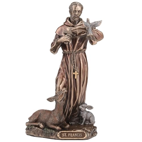 Figura Decorativa San Francisco de Asís 6.1 pulg miniatura 1