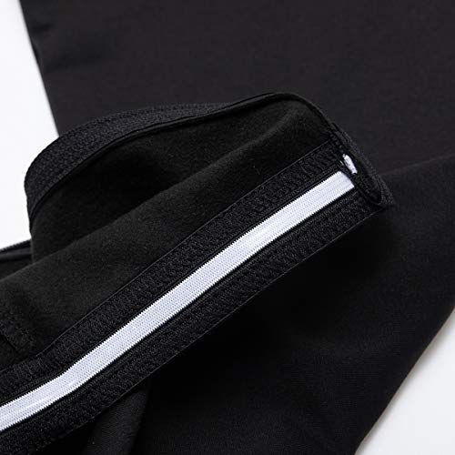 Men's Cycling Bib Tights 4D Padded Winter Thermal Wear Up Classic Series Bike Pants Outdoor Leggings Cycle Riding Bike Clothes (S, BIB) Black - Thumbnail 5