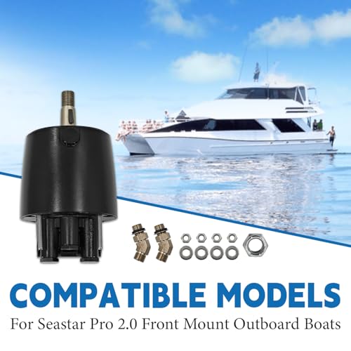 Image of 300HP HH5770-3 Marine Hydraulic Helm Pump Fit for Seastar Pro 2.0 | Front Mount Outboard Boats Hydraulic Outboard Steering Pump Boat Replace# ZA0350