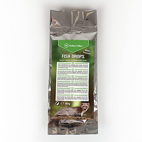 Holtaz Lockmittel für Marder, Fuchs, Dachs, Waschbären - Spezial Leckerli Köder für Fallen Marderlockmittel für Lebendfallen Köder für Marderfalle 80g Cover