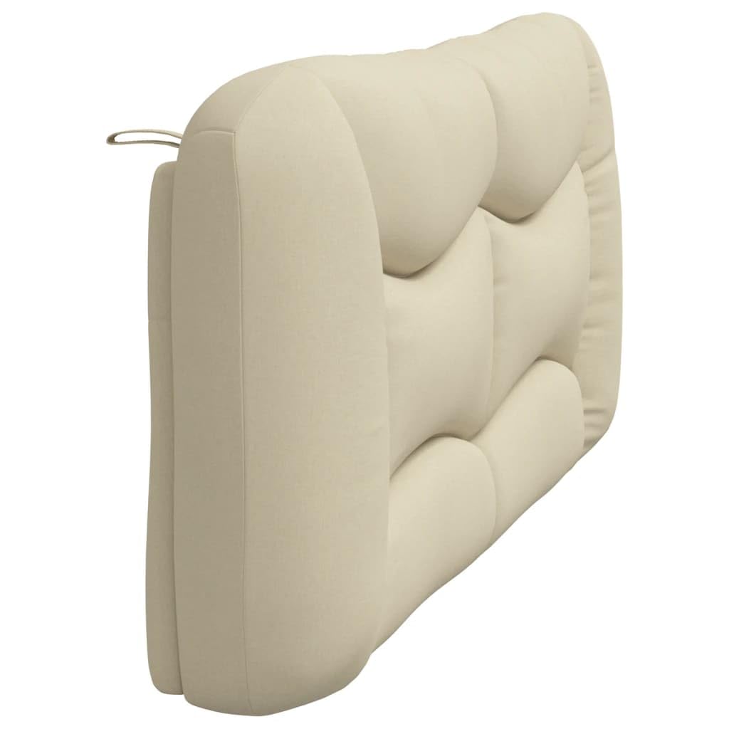 Cuscino Testiera Hvar Crema 180 cm in Tessuto Traspirante Morbido per Letto Elegante Testata Imbottita con Fibra PP per Lettura TV Supporto Schiena Facile Installazione Con Fascia o Testiera Curva