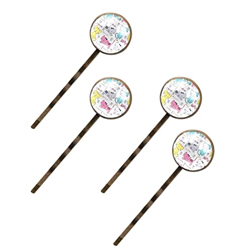 Épingles à cheveux empreinte de chat, lot de 4 idées cadeaux originales pour femme
