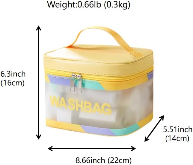 Miniatura 5 de Neceser Bolsa de viaje Bolsa de maquillaje resistente al agua Bolsa de cosméticos Organizador de viaje Contenedor de tamaño completo Artículos de