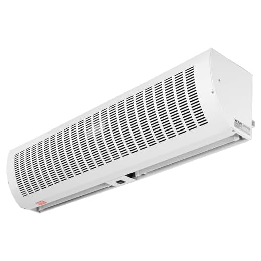 VEVOR Cortina de aire interior comercial de 4 pies, superpotencia, 2 velocidades, 2292 m³/h, cortinas de aire para puertas ventilador interior sobre puerta con interruptor de límite resistente
