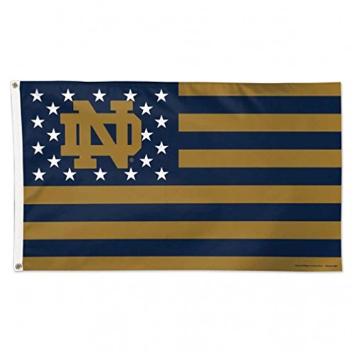Drapeau Notre Dame NCAA 91 x 152 cm pour salon et jour de match