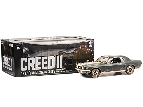 Greenlight 1967 Coupe Matt Black con rayas blancas 1:18 miniatura 2