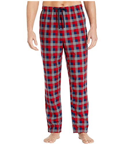 Nautica Plaid Cozy Fleece Pajama Pant Red XL