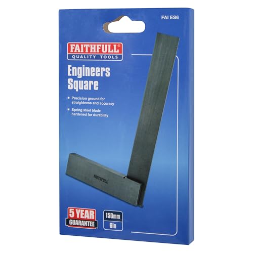 Faithfull Engineers Steel Try Square 150mm (6in) – Precision Ground, Hardened Steel Blade, Accurate Marking, Measuring & Layout Tool for Metalworking & Woodworking 7 Faithfull Engineers Steel Try Square 150mm (6in) – Precision Ground, Hardened Steel Blade, Accurate Marking, Measuring & Layout Tool for Metalworking & Woodworking - Image 7