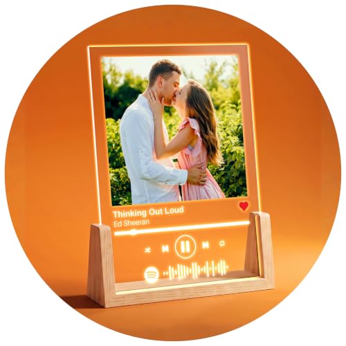 Custom Song Plaque - Personalized Spotify Plaque - Picture Frame - Long Distance Gifts Last Minute Gifts