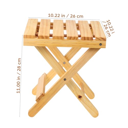Table pliante extérieure en bois pour jardin balcon et support de plantes