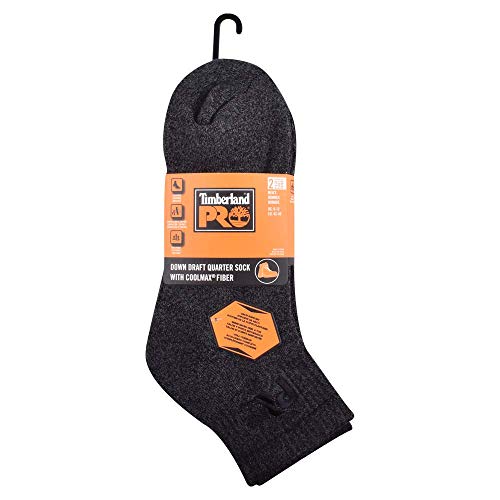 Timberland PRO Men's TB234976TD Down Draft Quarter Length Boot Socks 2-Pack2