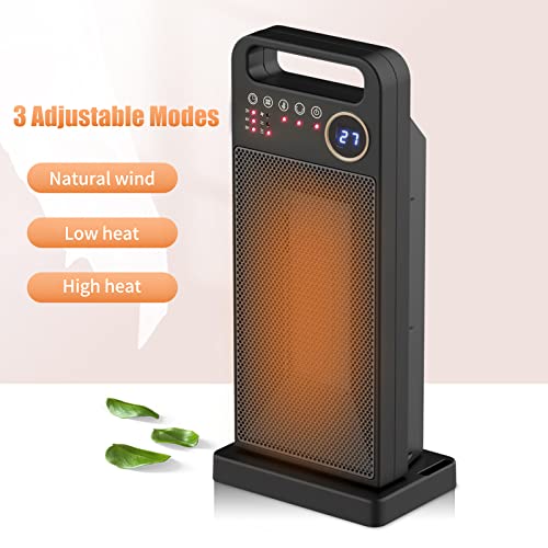 Ventilador de ar quente Henniu Aquecedor de ambiente elétrico com controle remoto Seguro contra supe