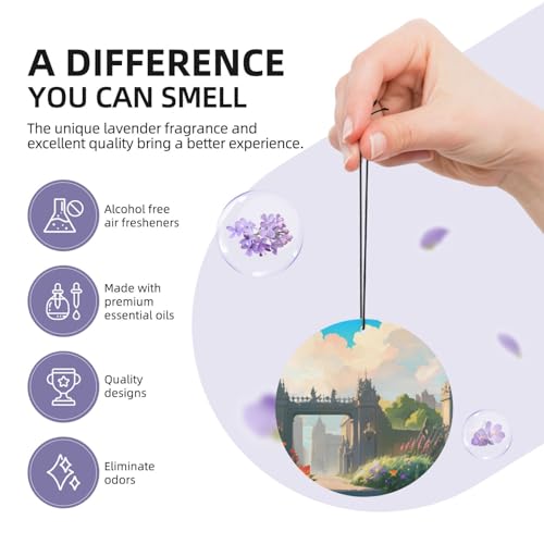 Hojas aromatizantes para auto con fragancia a lavanda miniatura 5