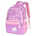 Sciphylia Sac à Dos Fille Sac a Dos Enfants Garçons Filles Grand Sac Ecole Fille Garçon Primaire Sac a Dos Scolaire Poids Léger avec Poche à Bouteille Poche Avant, Violet