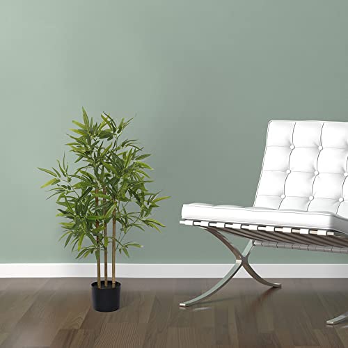 Softflame 3Ft Bamboo Artificial Tree, Faux Bamboo Plant, Artificial Plant With 3 Stems, Perfect For Home Office Indoor Decoration #TOP1
